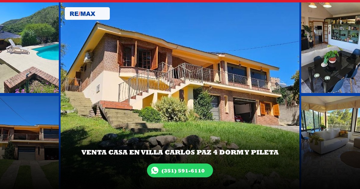01 - Vista aérea frontal de la propiedad en Barrio Villa Carlos Paz, Villa Carlos Paz