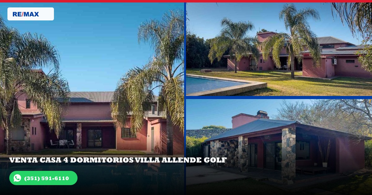 01 - Vista aérea frontal de la propiedad en Barrio Villa Allende, Villa Allende Golf