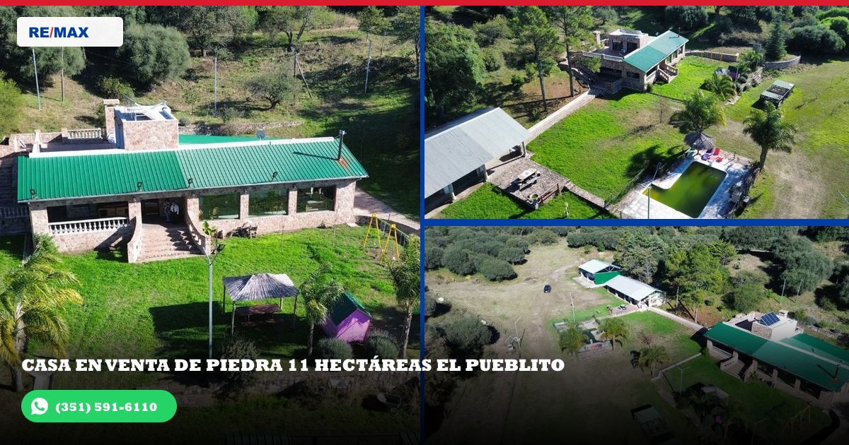 01 - Vista aérea frontal de la propiedad en Barrio Cordoba, El Pueblito