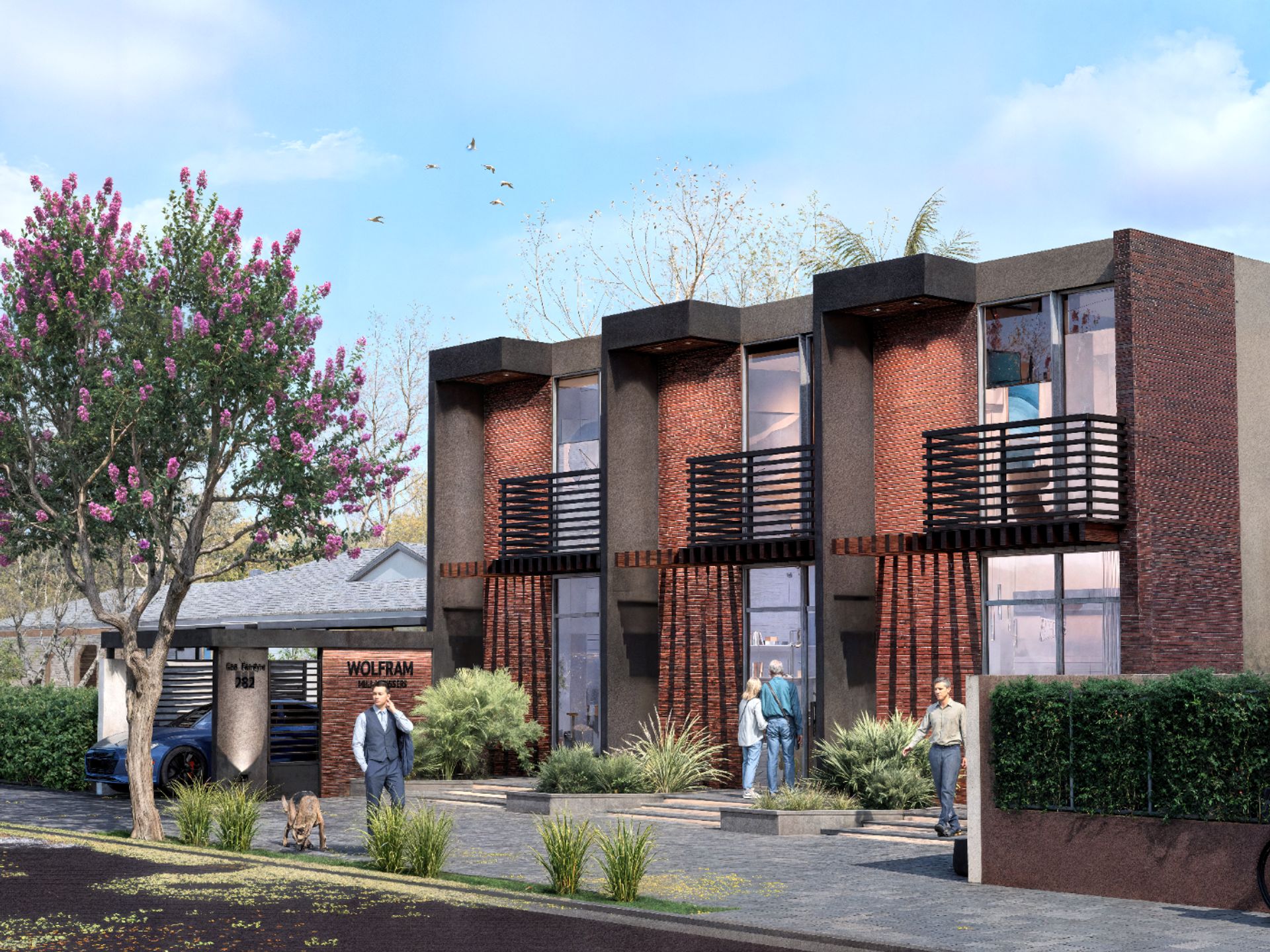 Render Fachada Perspectiva Angular Derecha