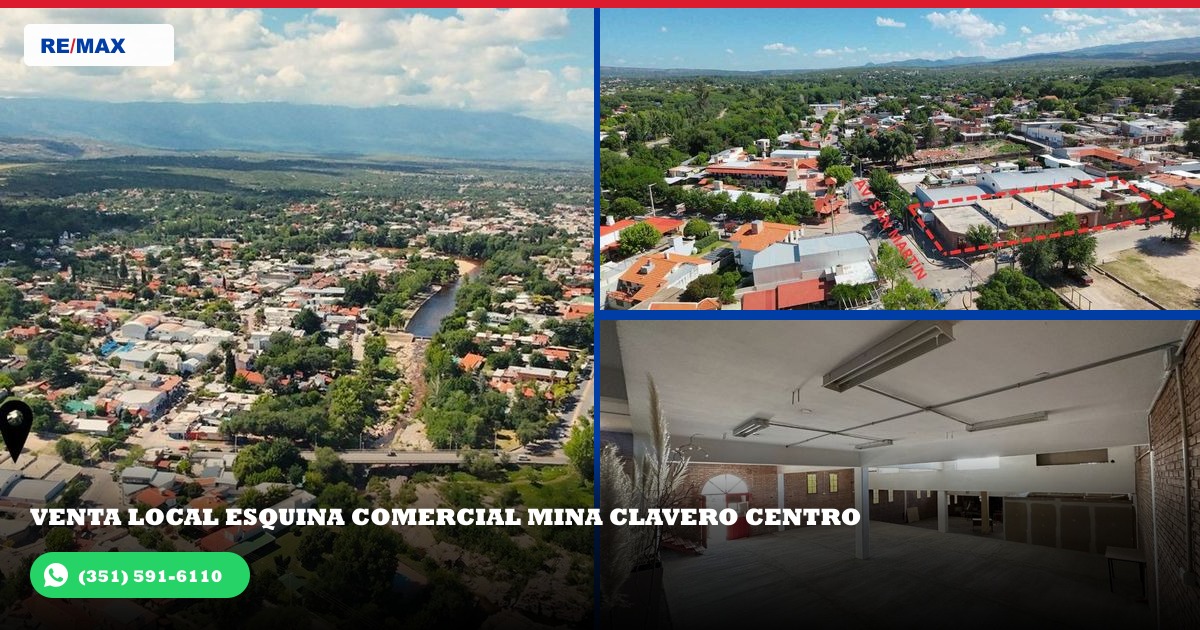 01 - Vista aérea frontal de la propiedad en Barrio Mina Clavero, Mina Clavero