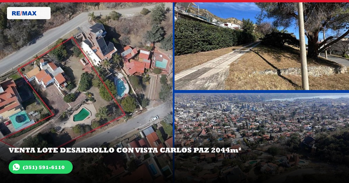 01 - Vista aérea frontal de la propiedad en Barrio Villa Carlos Paz, Villa Carlos Paz