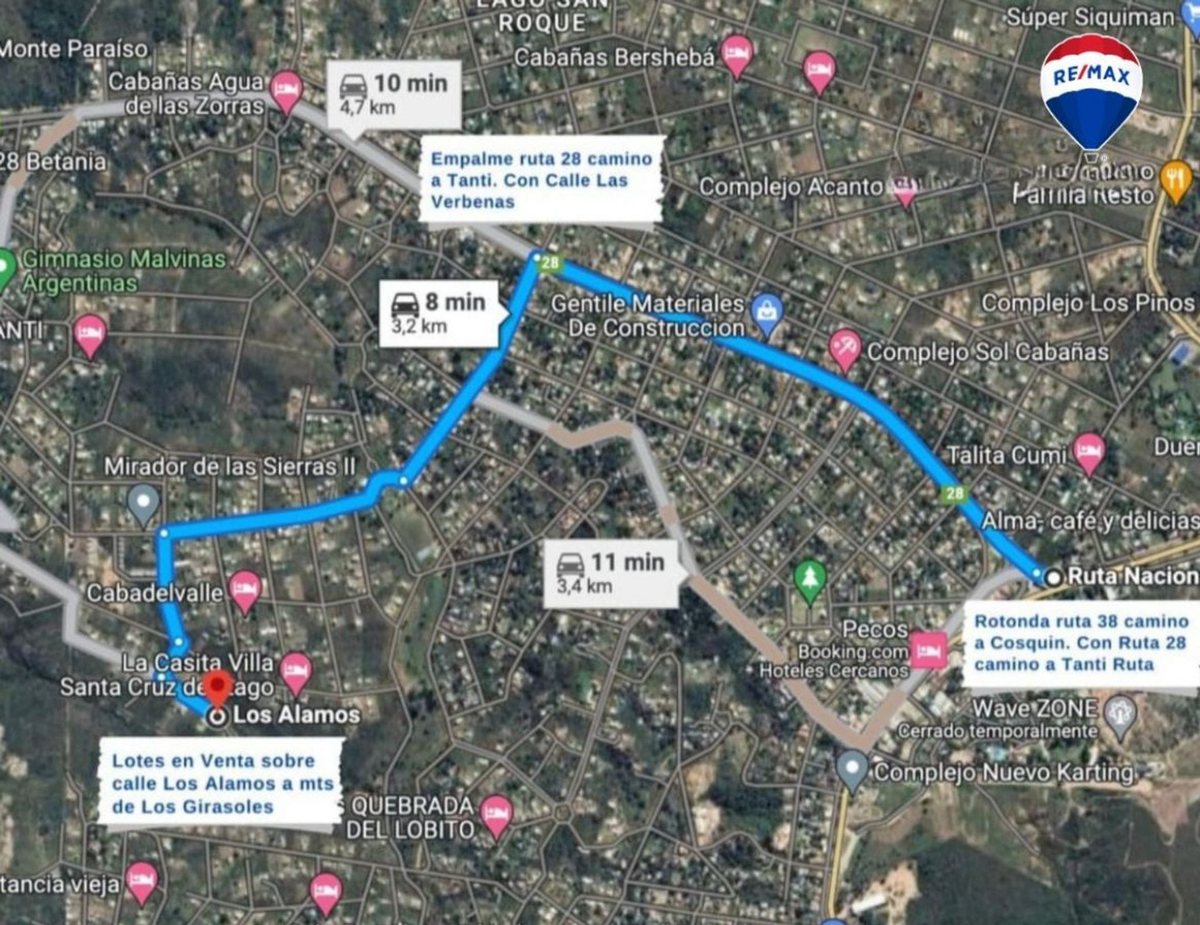 Miniatura 2 — Venta Terreno / Lote Calle Pública 100 Villa Santa Cruz del Lago
